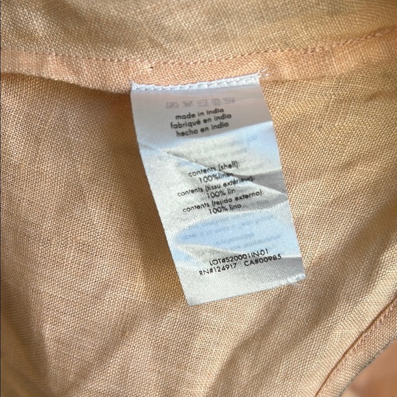 Onia Peach Linen Maxi Dress | M - Picture 5 of 6